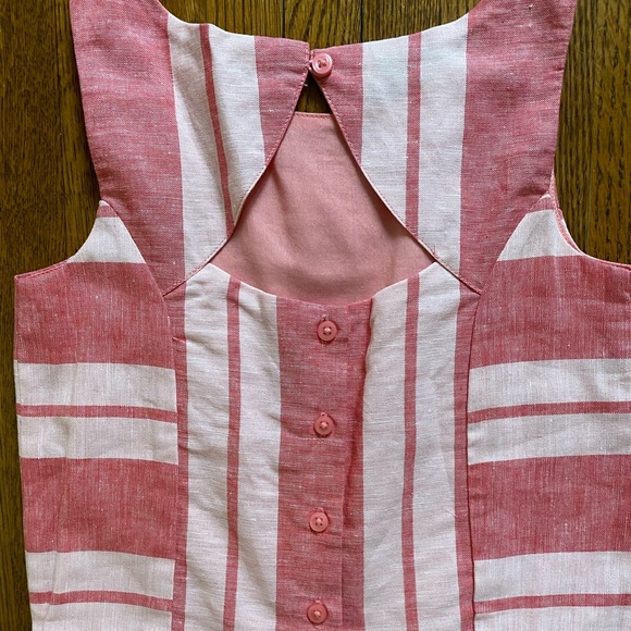NWT Janie and Jack Striped Pink Dress in size: 6 - Picture 3 of 7